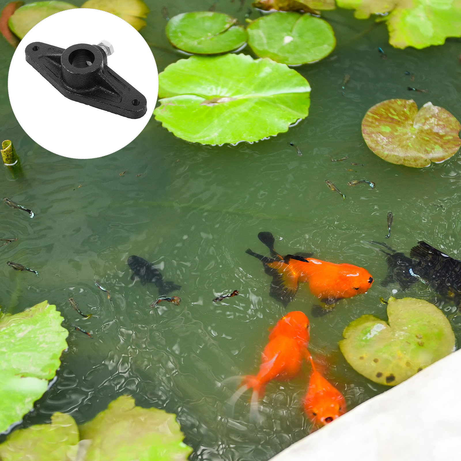 Fish Pond Aerator - Manivela de Carretilha de Pesca Preta