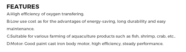 Máquina de Aquicultura para Cr - Fish Pond Aerator avaliação e preço